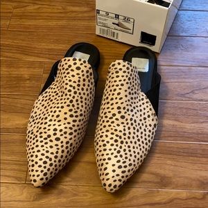 Leopard Print Mules. Sz 9